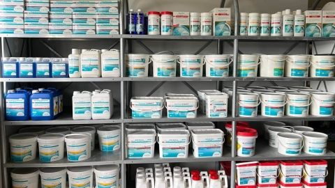 Espace chimie de la piscine